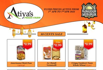 Atiya's Fresh Farm Flyer April 1 to 7