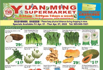Yuan Ming Supermarket Flyer April 1 to 7