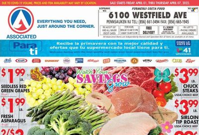 Associated Supermarkets (NY) Weekly Ad Flyer April 3 to April 10