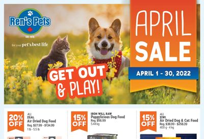 Ren's Pets Depot Monthly Sale Flyer April 1 to 30