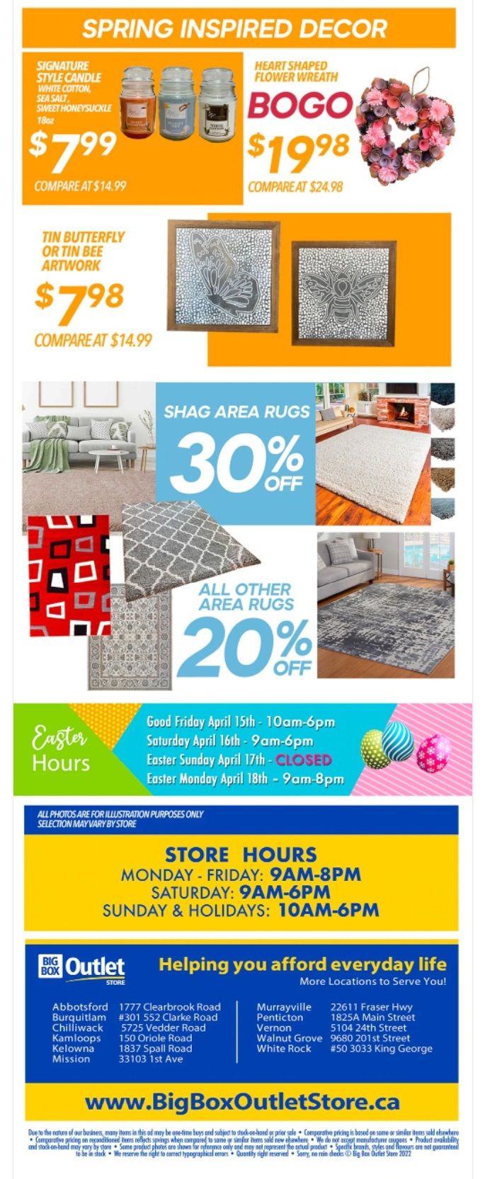 Big Box Outlet Store Flyer April 6 to 12