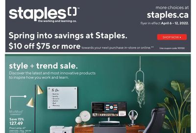 Staples Flyer April 6 to 12