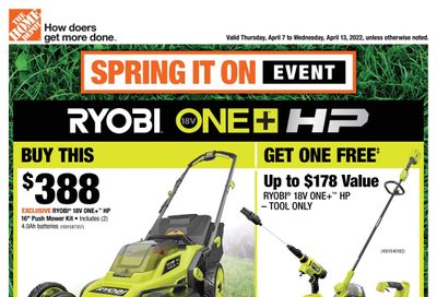 Home Depot (ON) Flyer April 7 to 13