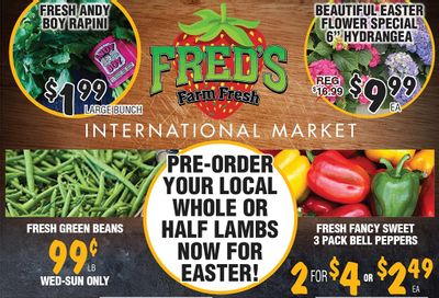 Fred's Farm Fresh Flyer April 6 to 12