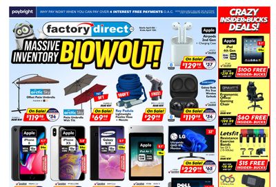 Factory Direct Flyer April 6 to 12