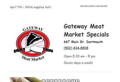 Gateway Meat Market Flyer April 7 to 13