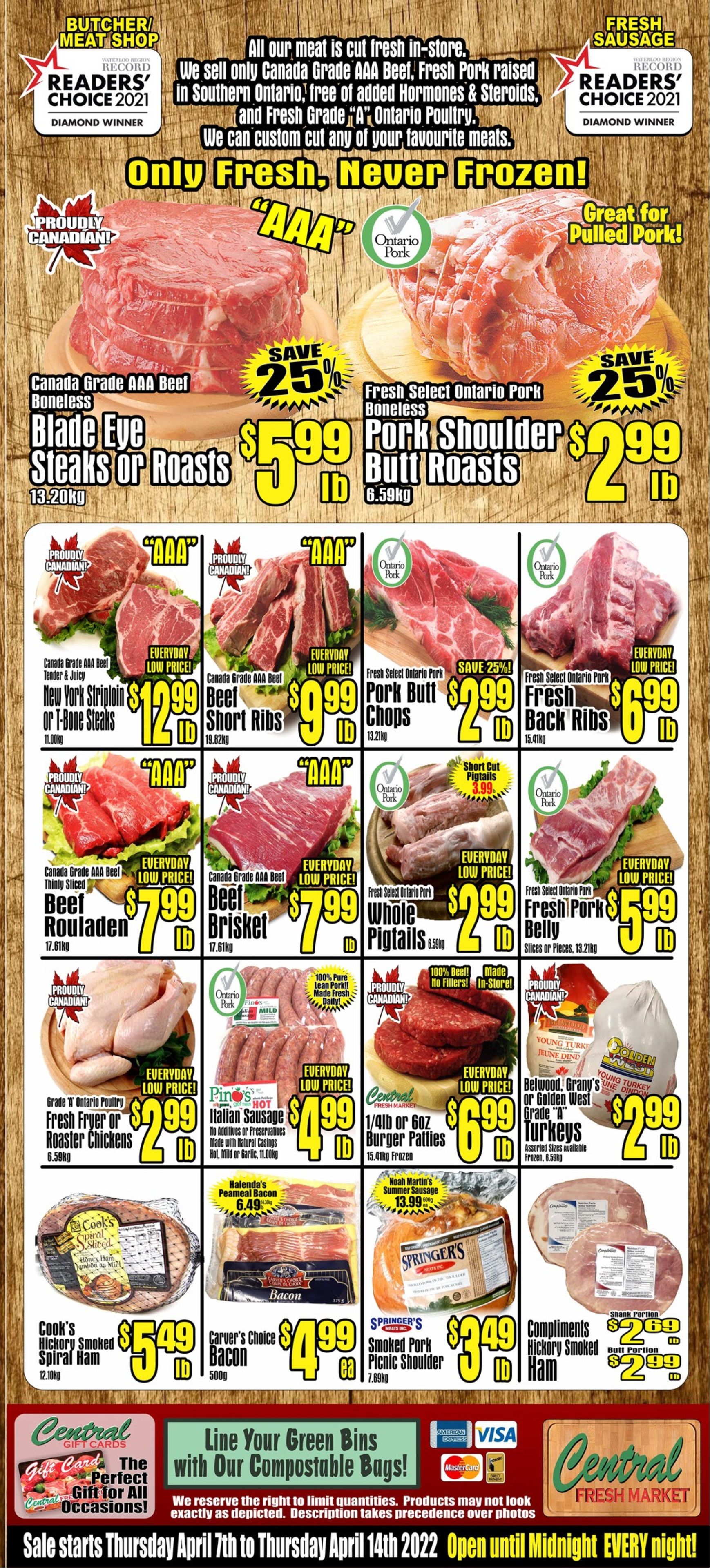 Central Fresh Market Flyer April 7 to 14