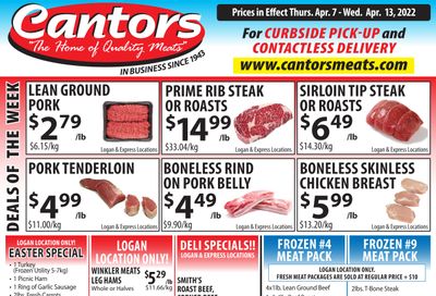 Cantor's Meats Flyer April 7 to 13