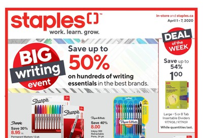 Staples Flyer April 1 to 7