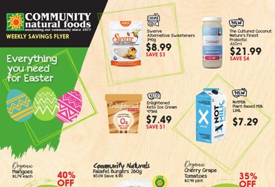 Community Natural Foods Flyer April 7 to 13