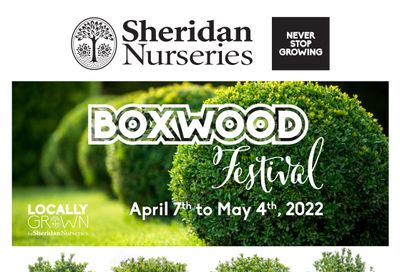 Sheridan Nurseries Flyer April 7 to May 4
