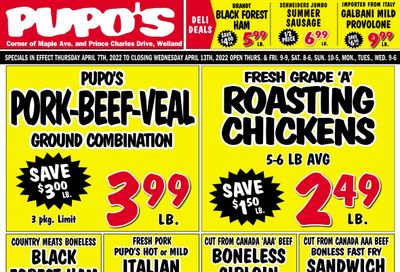 Pupo's Food Market Flyer April 7 to 13