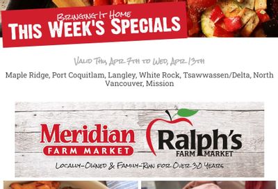 Meridian Farm Market Flyer April 7 to 13