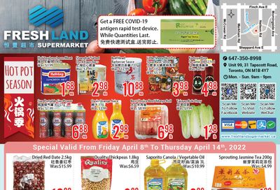 FreshLand Supermarket Flyer April 8 to 14