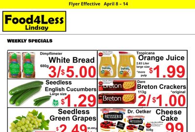 Food 4 Less Flyer April 8 to 14