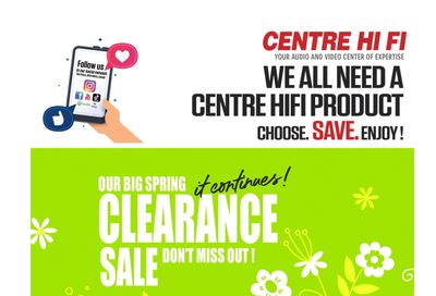 Centre Hi-Fi Flyer April 8 to 14