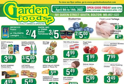 Garden Foods Flyer April 8 to 14