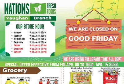 Nations Fresh Foods (Vaughan) Flyer April 8 to 14