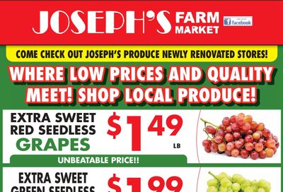 Joseph's Farm Market Flyer April 9 and 10