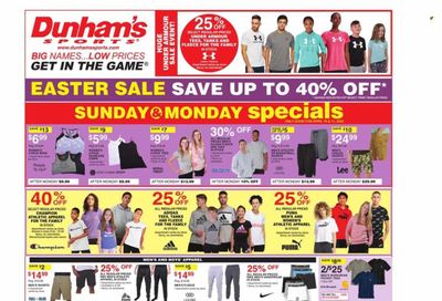 Dunham's Sports Weekly Ad Flyer April 10 to April 17