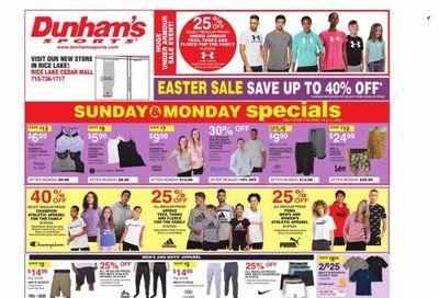 Dunham's Sports Weekly Ad Flyer April 10 to April 17