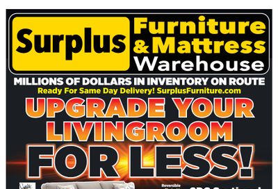 Surplus Furniture & Mattress Warehouse (Winnipeg) Flyer April 11 to May 1