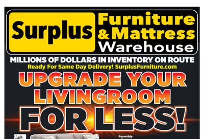 Surplus Furniture & Mattress Warehouse (Thunder Bay) Flyer April 11 to May 1