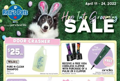 Ren's Pets Depot Hop into Grooming Sale Flyer April 11 to 24