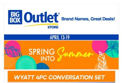 Big Box Outlet Store Flyer April 13 to 19