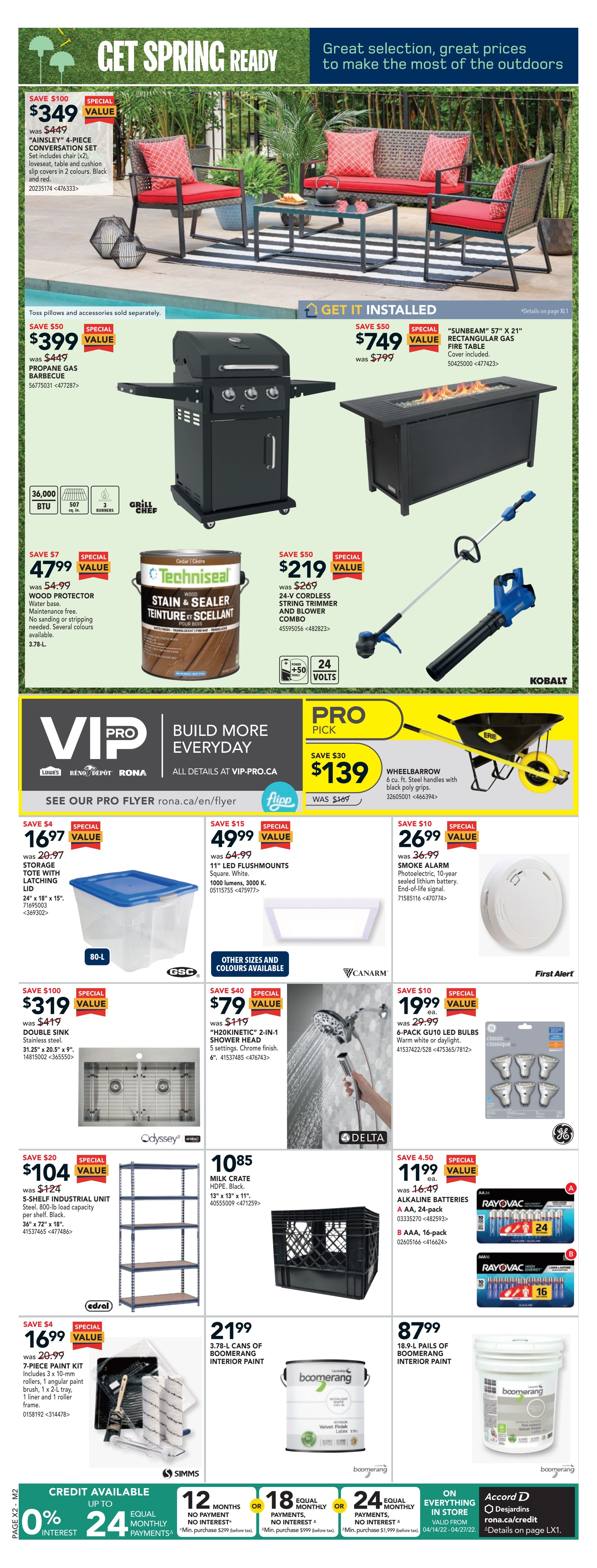 Rona (Atlantic) Flyer April 14 to 20