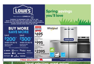 Lowe's Flyer April 14 to 20
