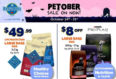 Ren's Pets Depot Petober Sale Flyer October 24 to 31