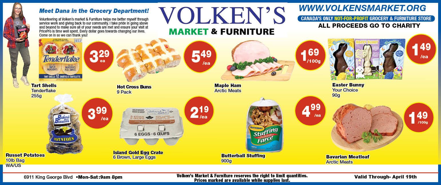 Volken's Market & Furniture Flyer April 13 to 19