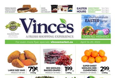 Vince's Market Flyer April 14 to 20