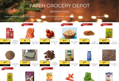 Fateh Grocery Depot Flyer April 14 to 20
