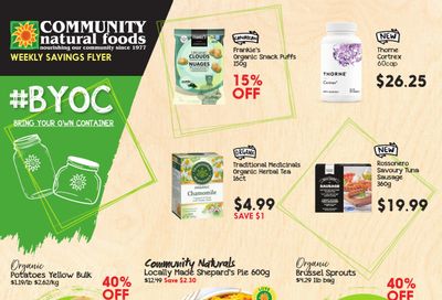 Community Natural Foods Flyer April 14 to 20