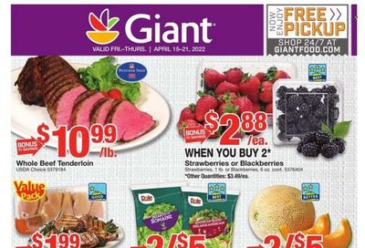 Giant Food (DE, MD, VA) Weekly Ad Flyer April 14 to April 21