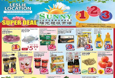 Sunny Supermarket (Leslie) Flyer April 15 to 21