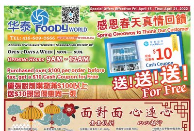 Foody World Flyer April 15 to 21