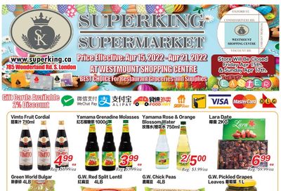 Superking Supermarket (London) Flyer April 15 to 21