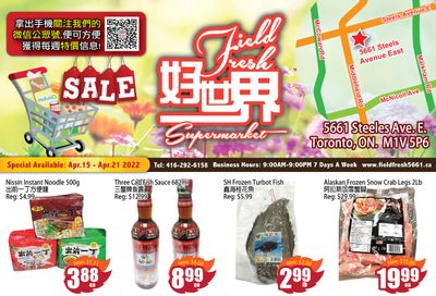Field Fresh Supermarket Flyer April 15 to 21