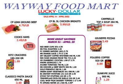 WayWay Food Mart Flyer April 14 to 20