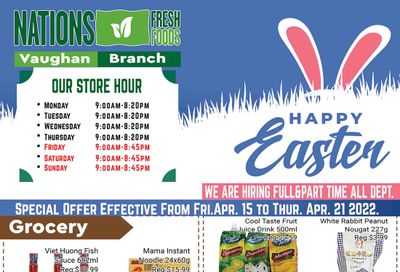 Nations Fresh Foods (Vaughan) Flyer April 15 to 21