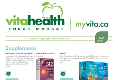 Vita Health Fresh Market Flyer April 15 to May 1