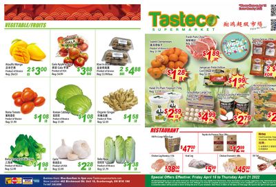 Tasteco Supermarket Flyer April 15 to 21