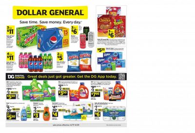 Dollar General (LA) Weekly Ad Flyer April 18 to April 25