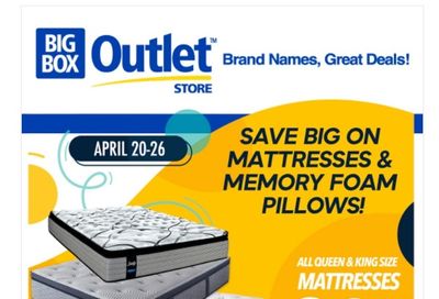 Big Box Outlet Store Flyer April 20 to 26