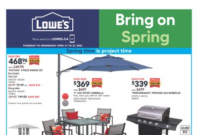 Lowe's Flyer April 21 to 27