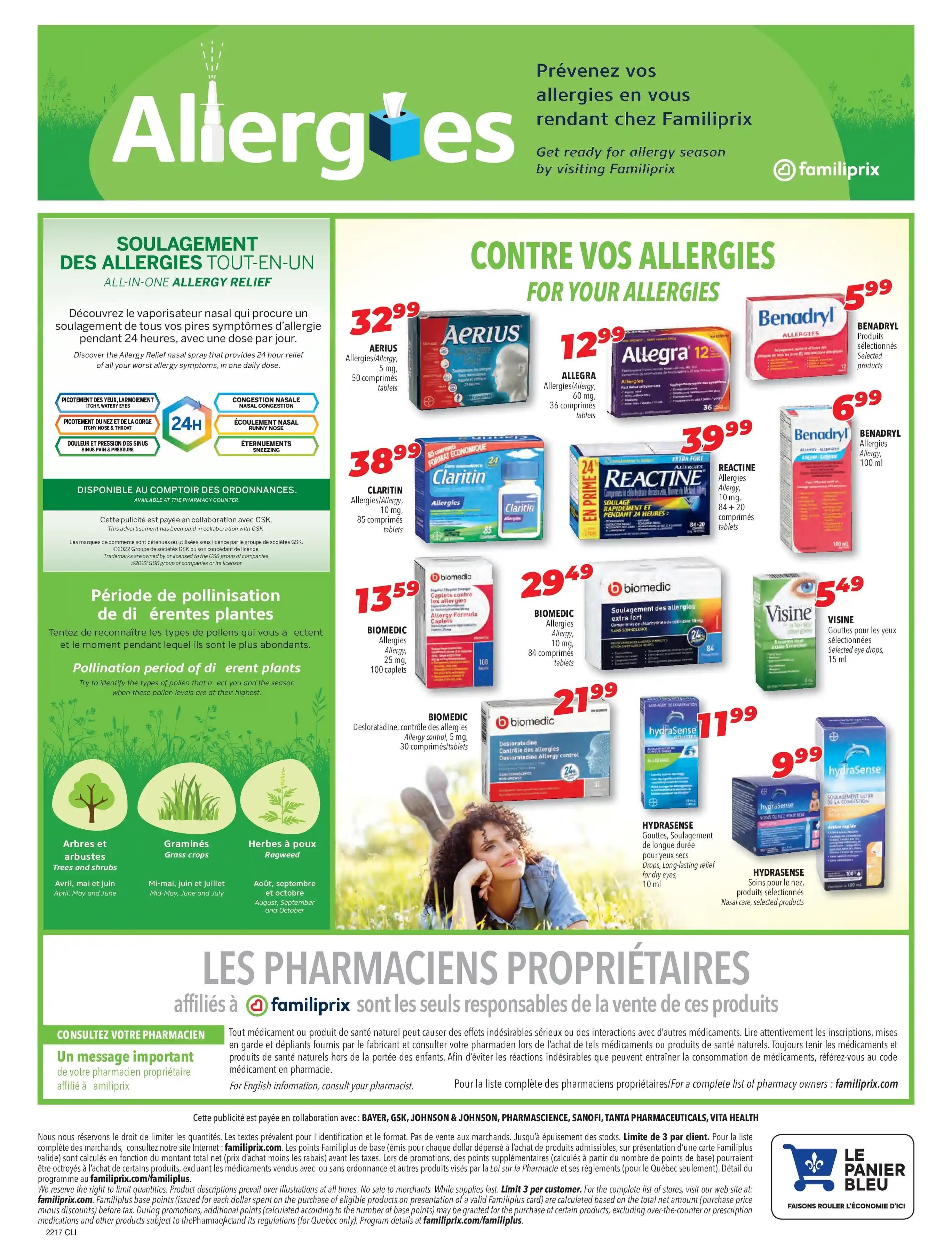 Familiprix Clinique Flyer April 21 to 27