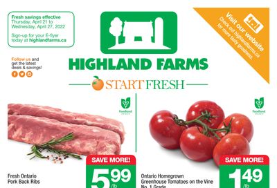 Highland Farms Flyer April 21 to 27